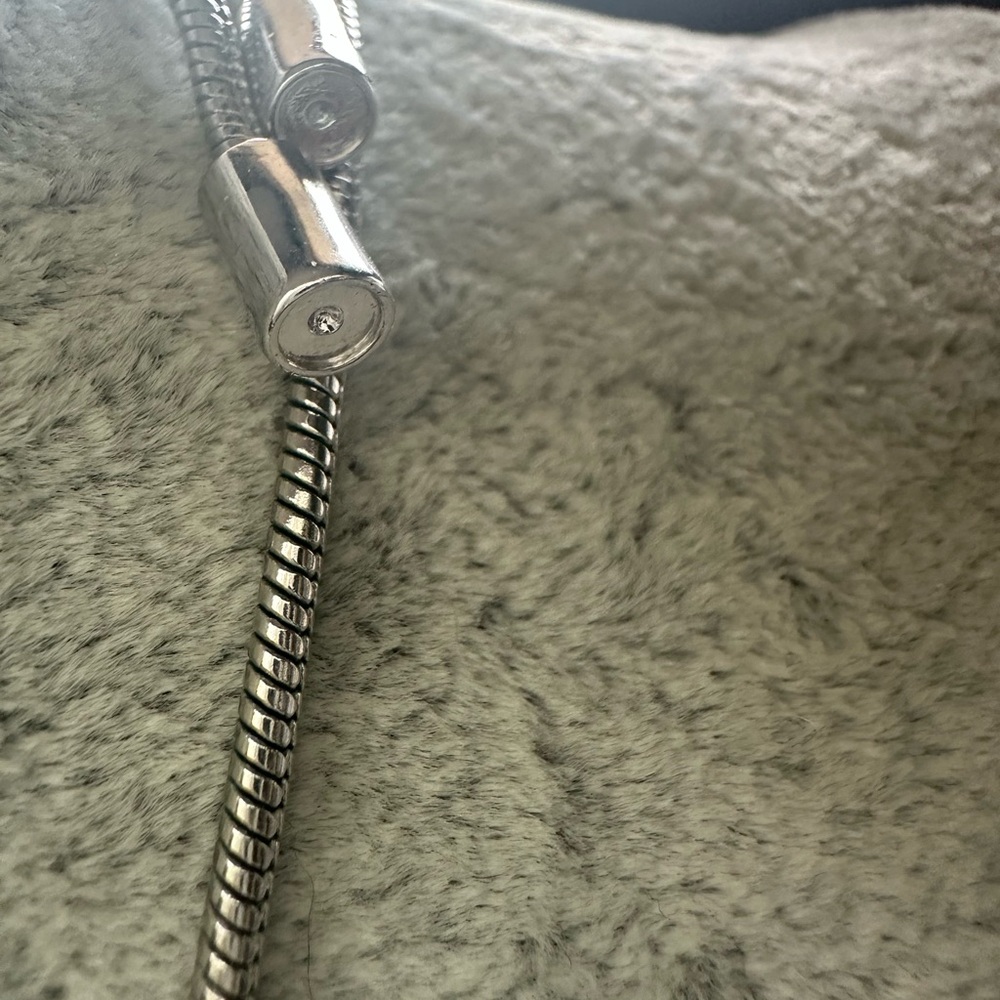 Touchstone Crystal Adjustable Blue Statement Neck… - image 5